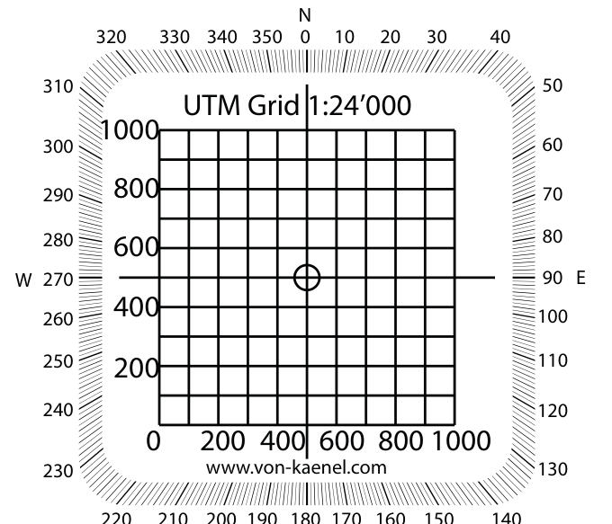 UTM grid overlay